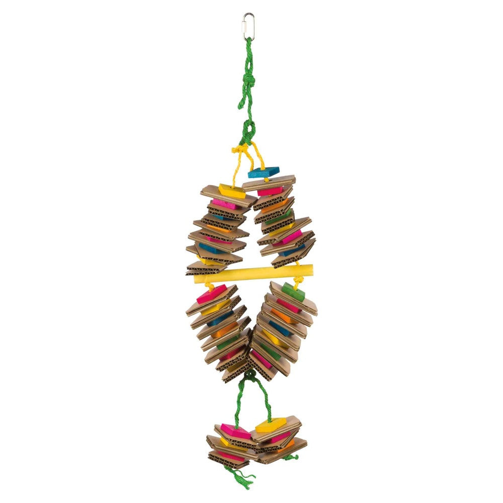 Trixie Sisal Wooden Bird Toy (Multicolored) (One Size)
