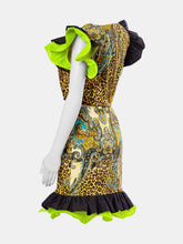 Load image into Gallery viewer, Leopard Ruffle Skirt