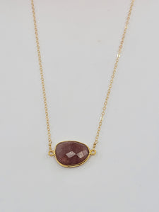 Mrs. Parker Necklace In Cherry Quartz