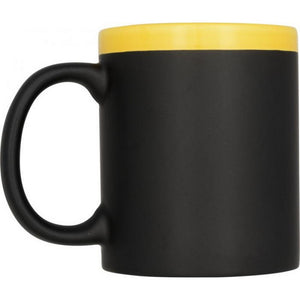 Bullet Chalk Write Mug (Yellow) (One Size)