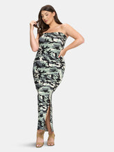 Load image into Gallery viewer, Camo Sleeveless Slit Dress