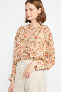 Leah Wrap Blouse