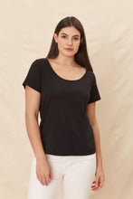 Load image into Gallery viewer, Maxime Scoop Neck Black