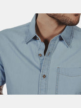 Load image into Gallery viewer, Chambray Short Sleeve Button Down Shirt