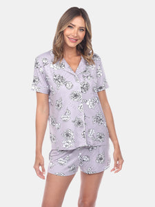 Short Sleeve Floral Pajama Set