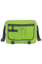 Load image into Gallery viewer, Bagbase Adjustable Messenger Bag (11 Liters) (Lime/graphite) (One Size)