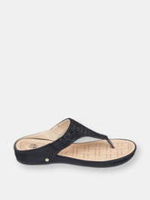 Load image into Gallery viewer, Jamm Black Flat Sandals