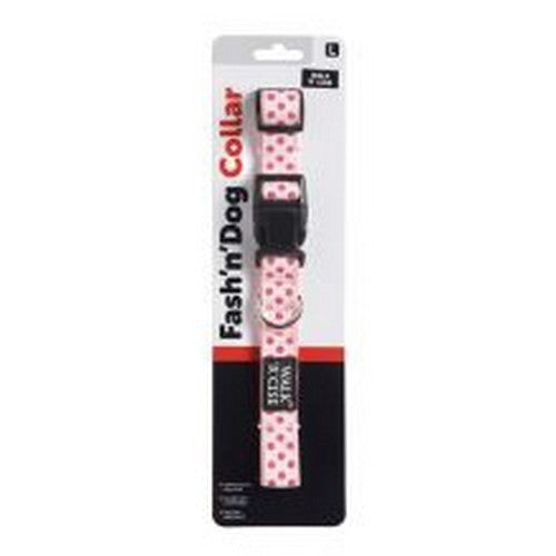 Sharples Walk ´R´ Cise Fash ´N´ Dog Collar Pink Dots - Large (Pink Dots) (One Size)
