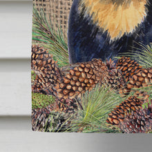Load image into Gallery viewer, 28 x 40 in. Polyester Rottweiler on Faux Burlap with Pine Cones Flag Canvas House Size 2-Sided Heavyweight
