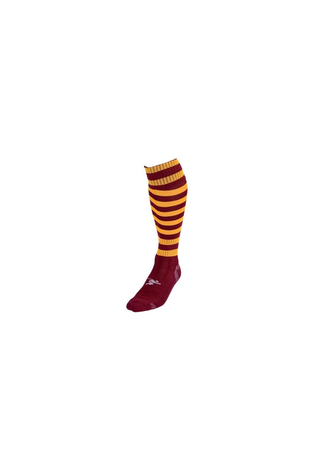 Precision Unisex Adult Pro Hooped Football Socks (Maroon/Amber Glow)