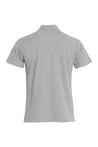 Mens Basic Melange Polo Shirt - Gray