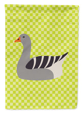 Load image into Gallery viewer, 11 x 15 1/2 in. Polyester Pilgrim Goose Green Garden Flag 2-Sided 2-Ply
