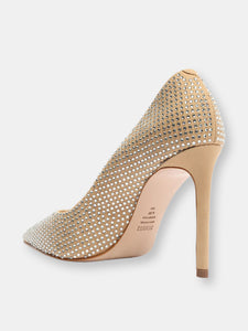 Lou Crystal Nubuck & Rhinestones Pump