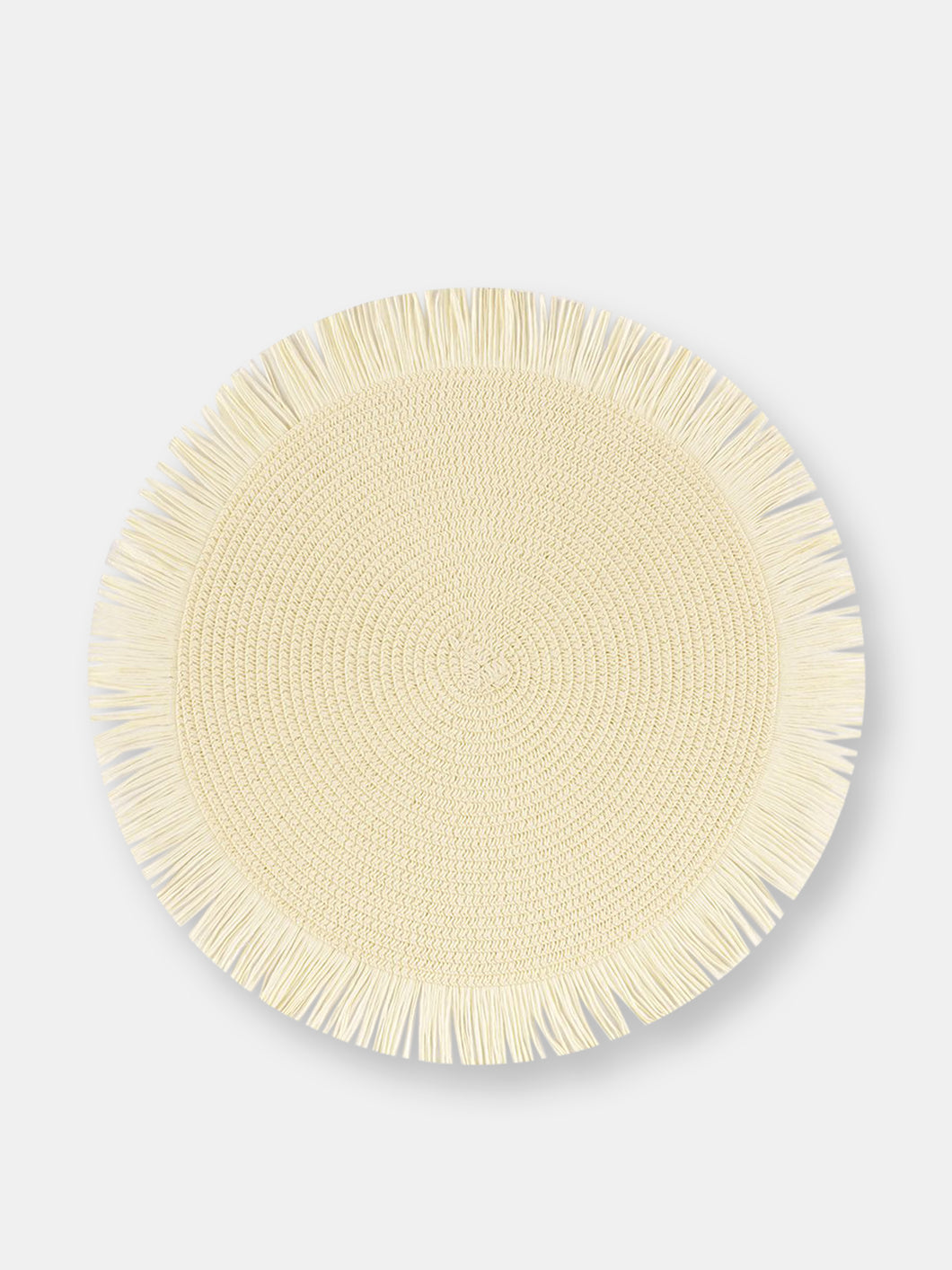 Set Of 4 Fringed Placemats