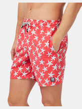 Load image into Gallery viewer, Mens Rose + Blue Starfish Swim Shorts