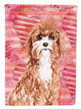 Load image into Gallery viewer, 11&quot; x 15 1/2&quot; Polyester Love A Cavapoo Garden Flag 2-Sided 2-Ply