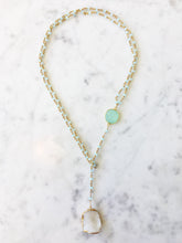 Load image into Gallery viewer, Diana Montecito Necklace in Chalcedony with Druzy Drop