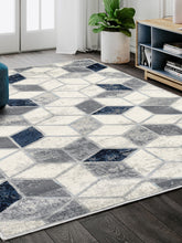 Load image into Gallery viewer, Arto Geometric Cubes Neutral Area Rug