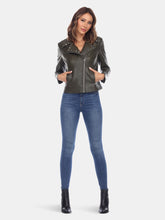 Load image into Gallery viewer, PU Faux Leather Jacket