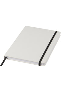 Bullet A5 Spectrum Notebook With Elastic Strap (White/Solid Black) (One Size)