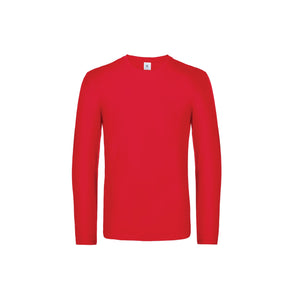B&C Mens E190 Long Sleeve T-Shirt (Red)