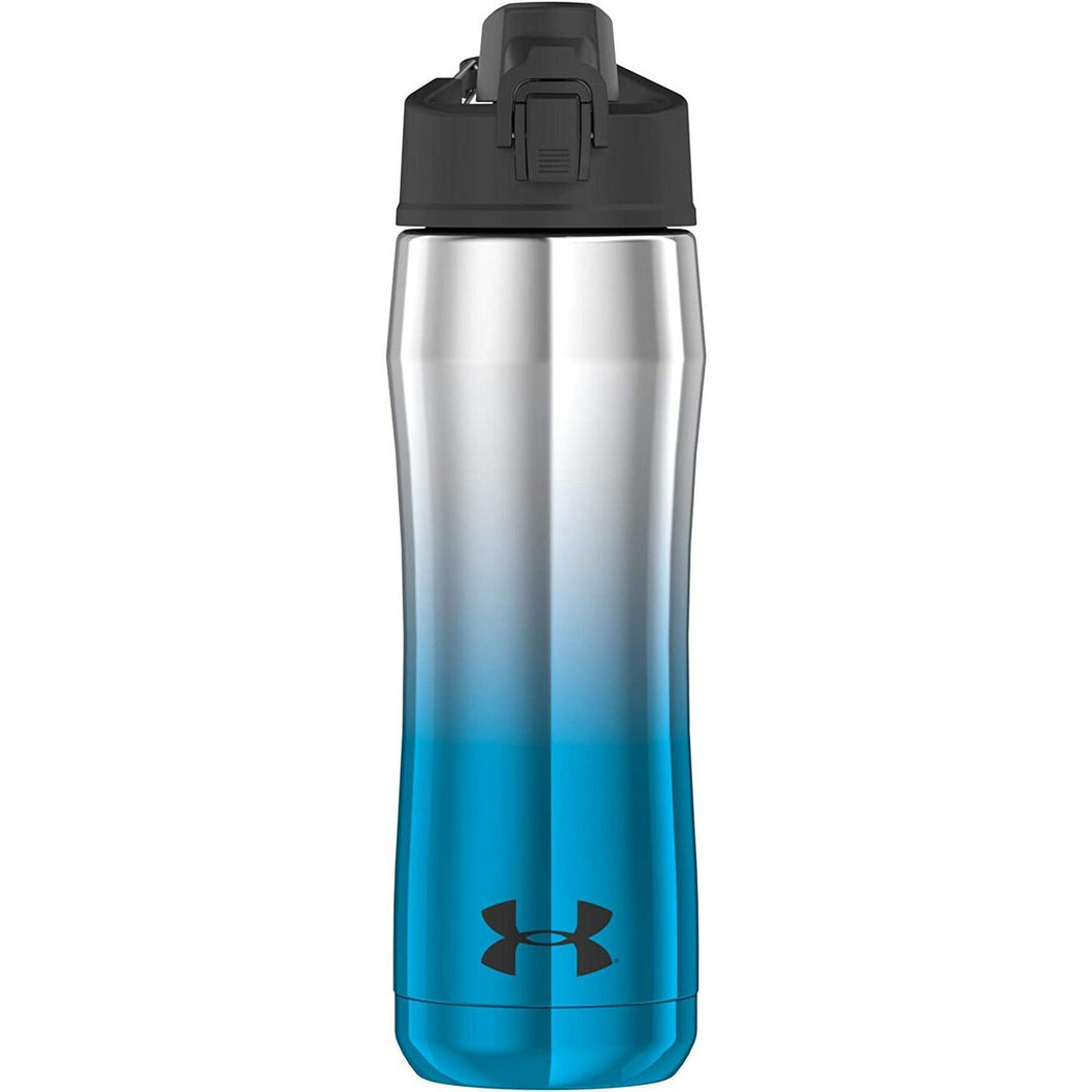 Under Armour Beyond 18 Ounce Stainless Steel Water Bottle, Blue Chrome
