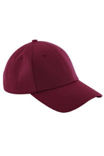 Load image into Gallery viewer, Beechfield® Unisex Authentic 6 Panel Baseball Cap (Pack of 2) (Burgundy)