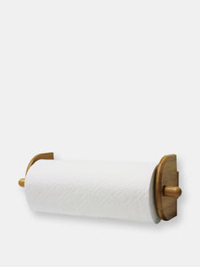 Bamboo Wall Mount Paper Towel Holder, Natural