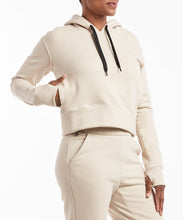 Load image into Gallery viewer, Luxe Fleece Cropped Hoodie | Women&#39;s Ivory