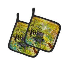 Load image into Gallery viewer, Streetcar End of the Line Pair of Pot Holders