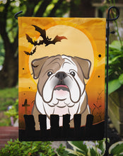 Load image into Gallery viewer, 11 x 15 1/2 in. Polyester Halloween English Bulldog  Garden Flag 2-Sided 2-Ply