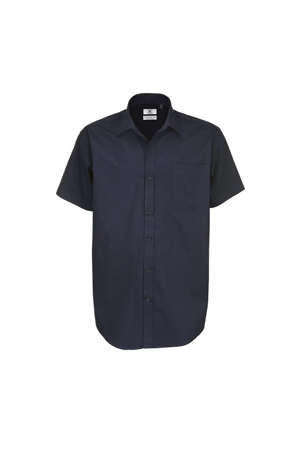 B&C Mens Sharp Twill Short Sleeve Shirt / Mens Shirts (Navy Blue)