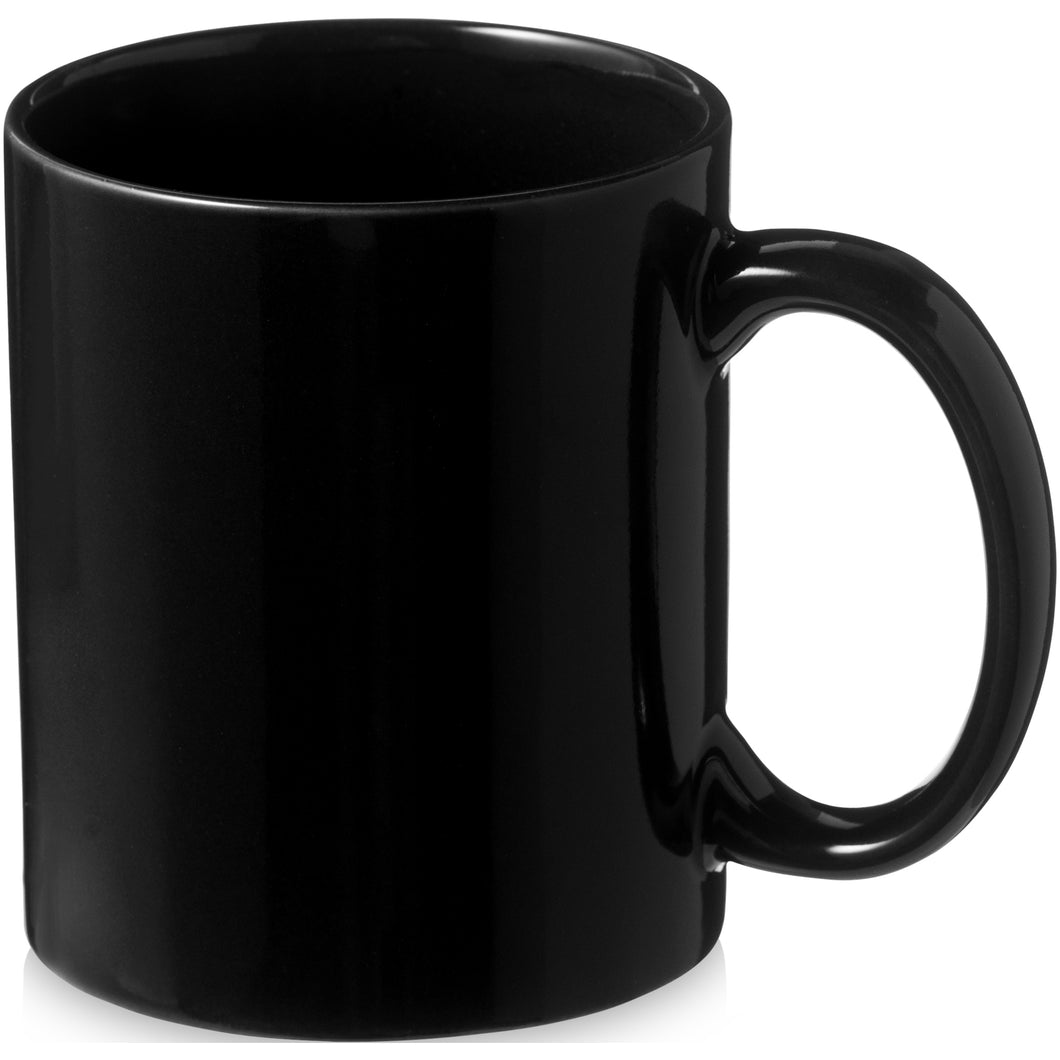 Bullet Santos Ceramic Mug (Solid Black) (3.8 x 3.2 inches)