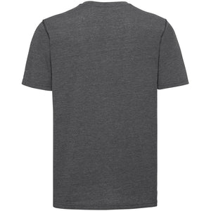 Russell Mens Henley HD T-Shirt (Gray Marl)