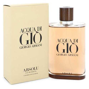 Acqua Di Gio Absolu by Giorgio Armani Eau De Parfum Spray 6.7 oz