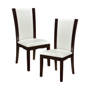 Mesilla Espresso Finish Faux Leather Dining Chair (Set Of 2)