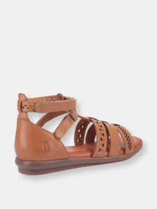 Womens/Ladies Nicola Leather Sandals (Tan)