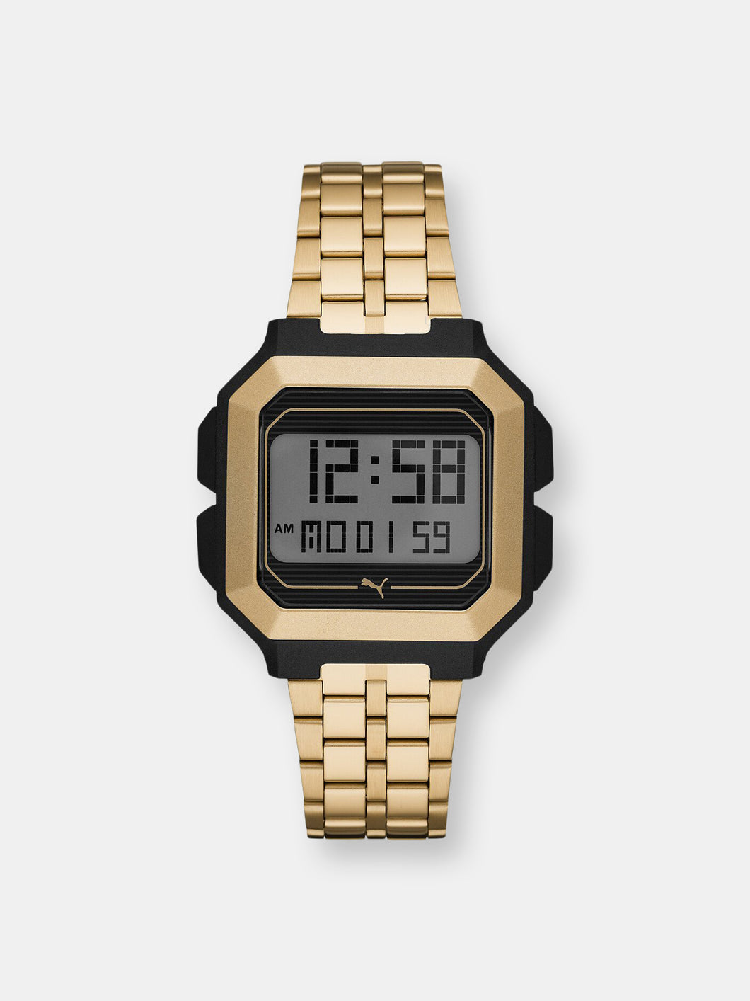 Puma Men's Remix P5016 Gold Stainless-Steel Quartz Fashion Watch