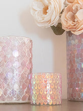 Load image into Gallery viewer, Diamond Mosaic Glass Votive + Vase