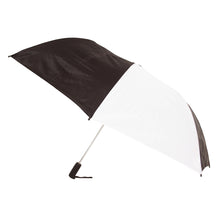 Load image into Gallery viewer, Drizzles Adults Unisex Foldaway Golf Umbrella (Black/White) (One Size)