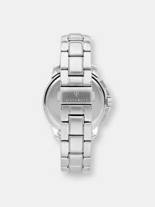 Maserati Men's Successo? R8873621017 Silver Stainless-Steel Quartz Dress Watch