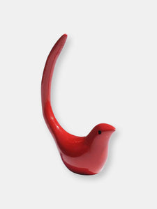 Vibhsa Gifts Bird Ring Holder Jewelry(Red)
