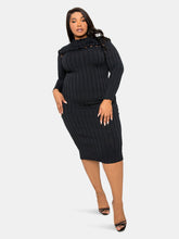 Load image into Gallery viewer, Sweater Dress with Knot Detail