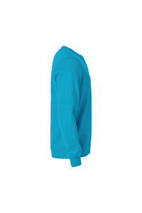 Unisex Adult Basic Round Neck Sweatshirt - Turquoise