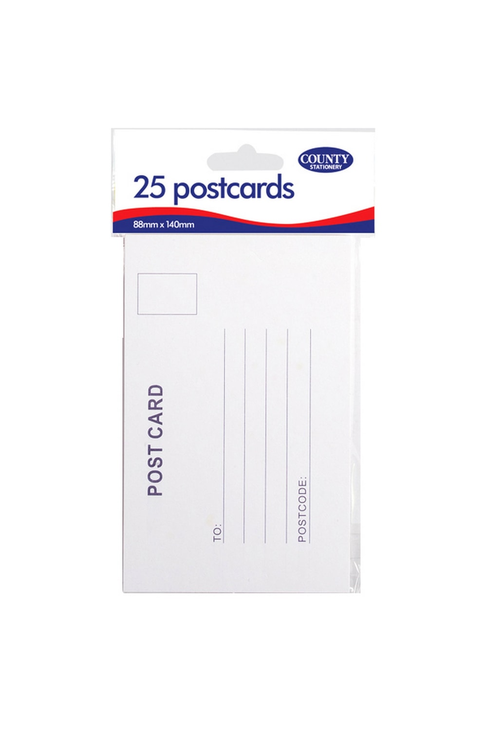 County Stationery Plain White Post Cards (12 Packs Of 25) (White) (One Size)