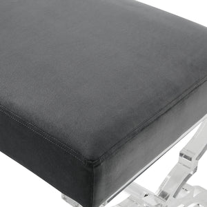 Laris Velvet Ottoman