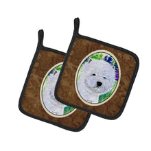 Load image into Gallery viewer, Westie Pair of Pot Holders