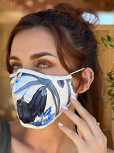 Load image into Gallery viewer, Blue Orchid Adult Mask with Nose Wire