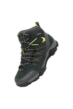 Load image into Gallery viewer, Childrens/Kids Trail Suede Walking Boots- Lime