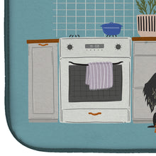 Load image into Gallery viewer, 14 in x 21 in Dapple Wire Haired Dachshund Kitchen Scene Dish Drying Mat